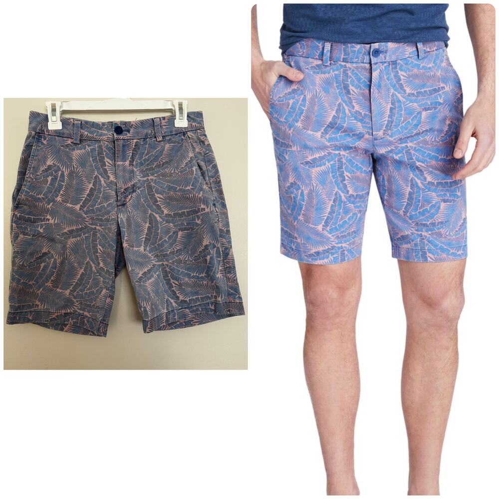 Vineyard Vines "Island Palms" Stretch Breaker Shorts